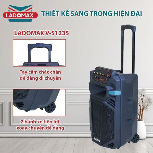 Loa kéo karaoke 3 tấc Ladomax V-S1235