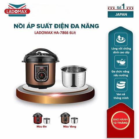 Nồi áp suất điện đa năng 6 Lít HA-7866 (lòng inox)