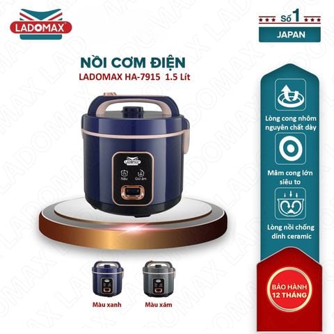 Nồi cơm điện nắp gài 1.5 Lít Ladomax HA-7915