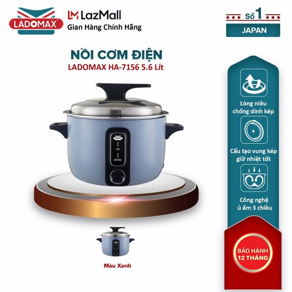 Nồi cơm điện công nghiệp 5.6 Lít Ladomax  HA-7156