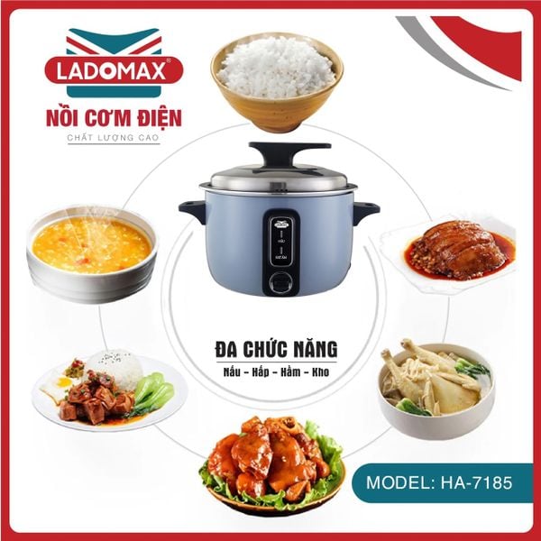 Nồi cơm điện công nghiệp 8.5 Lít Ladomax HA-7185