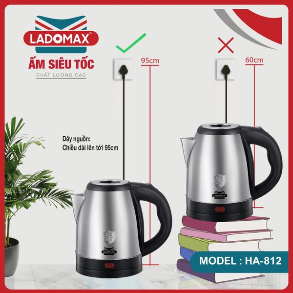 Ấm đun siêu tốc Ladomax HA-812