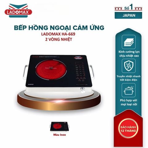Bếp hồng ngoại cao cấp Ladomax HA-669