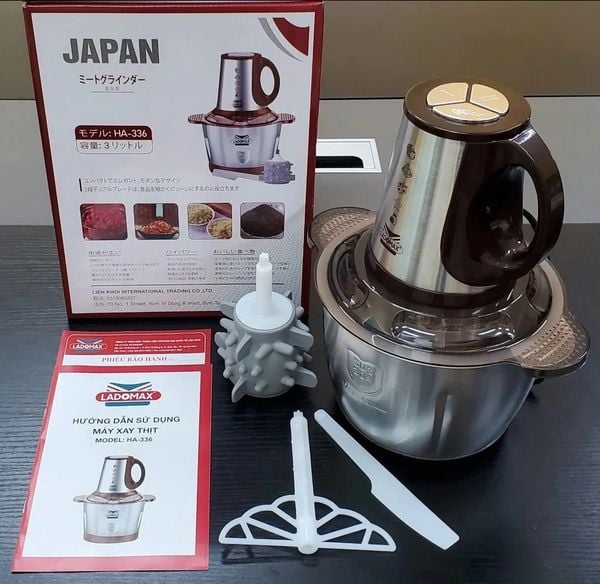 Máy xay thịt đa năng 3 Lít Ladomax HA-336INOX