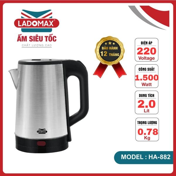 Ấm đun siêu tốc Ladomax HA-882