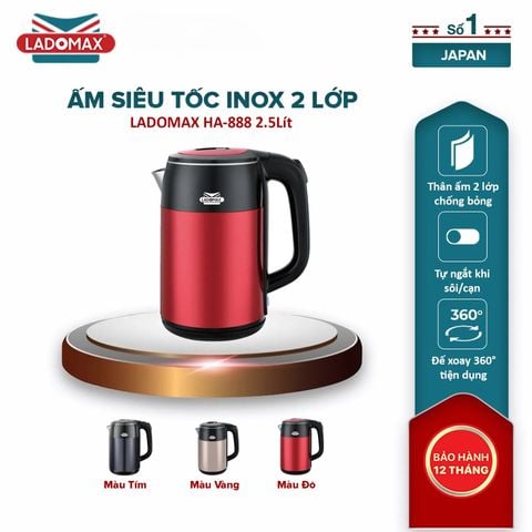 Bình đun siêu tốc Ladomax HA-888