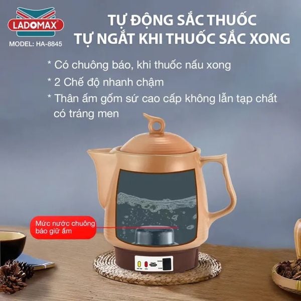 Ấm sắc thuốc Ladomax HA-8845