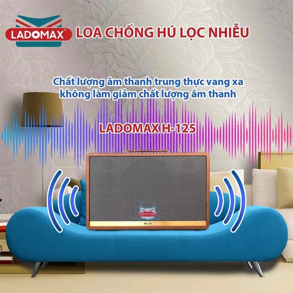 Loa Karaoke xách tay Cao Cấp Ladomax H-125 (Bass đơn 25cm)