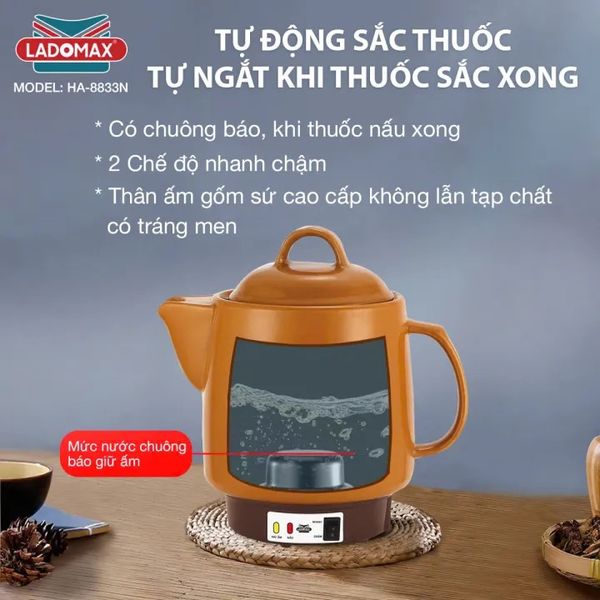Ấm sắc thuốc Ladomax HA-8833N