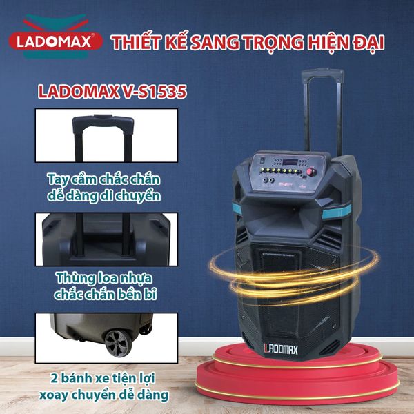 Loa kéo karaoke 4 tấc Ladomax V-S1535