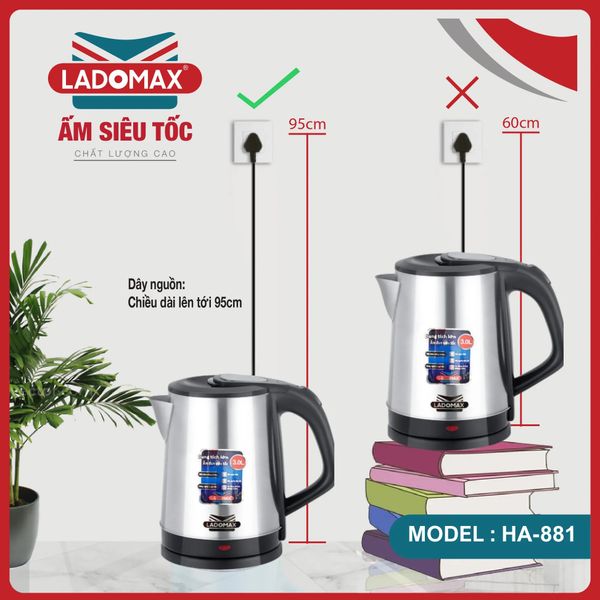 Ấm đun siêu tốc Ladomax HA-881