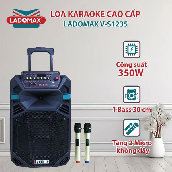 Loa kéo karaoke 3 tấc Ladomax V-S1235