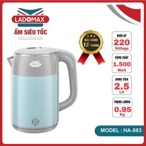 Ấm đun siêu tốc Ladomax HA-883