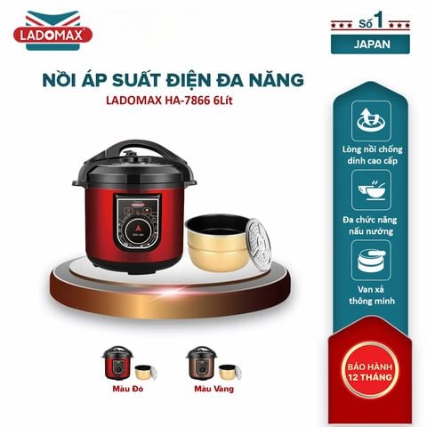 Nồi áp suất điện đa năng 6 Lít HA-7866 (lòng nhôm)