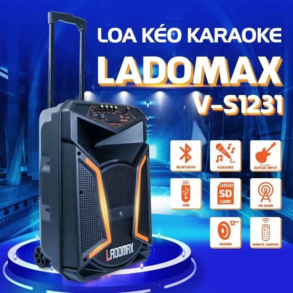 Loa kéo karaoke 3 tấc Ladomax V-S1231