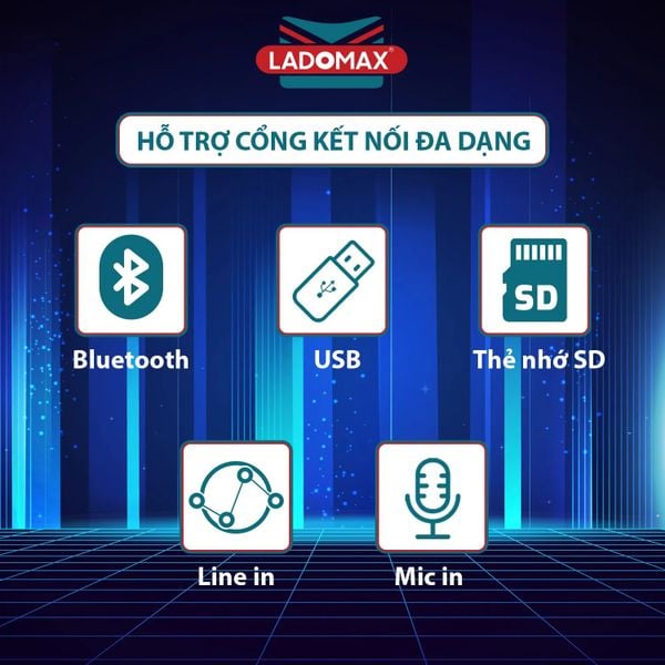 Loa Karaoke di động Ladomax K-S200 (2 tấc đơn)