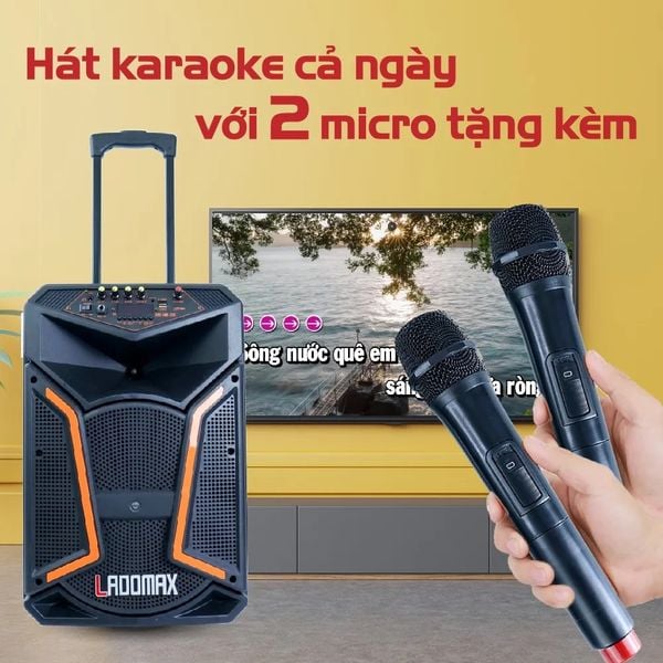 Loa kéo karaoke 3 tấc Ladomax V-S1231