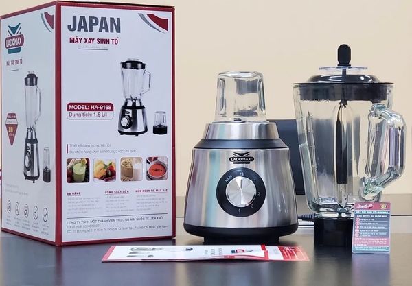 Máy xay sinh tố 2 cối Ladomax HA-9168-2