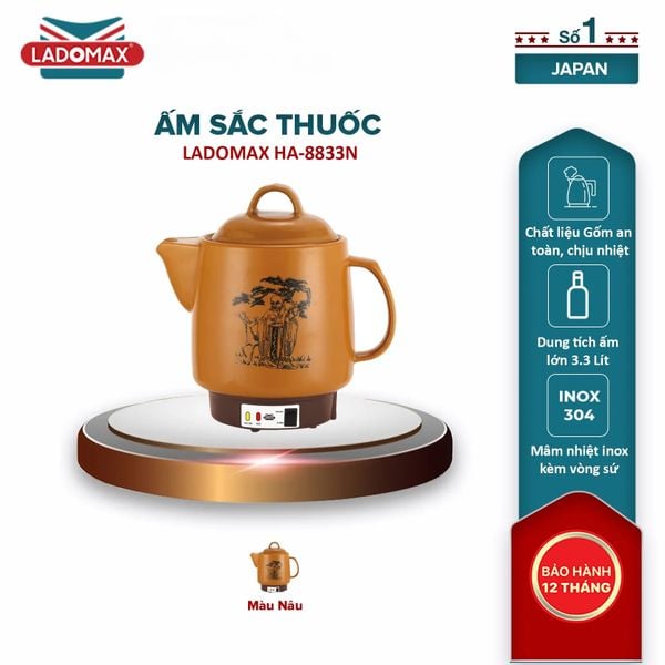 Ấm sắc thuốc Ladomax HA-8833N