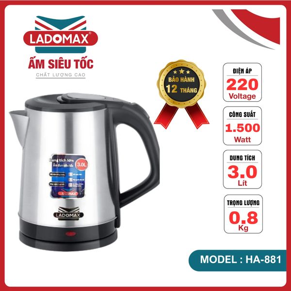 Ấm đun siêu tốc Ladomax HA-881