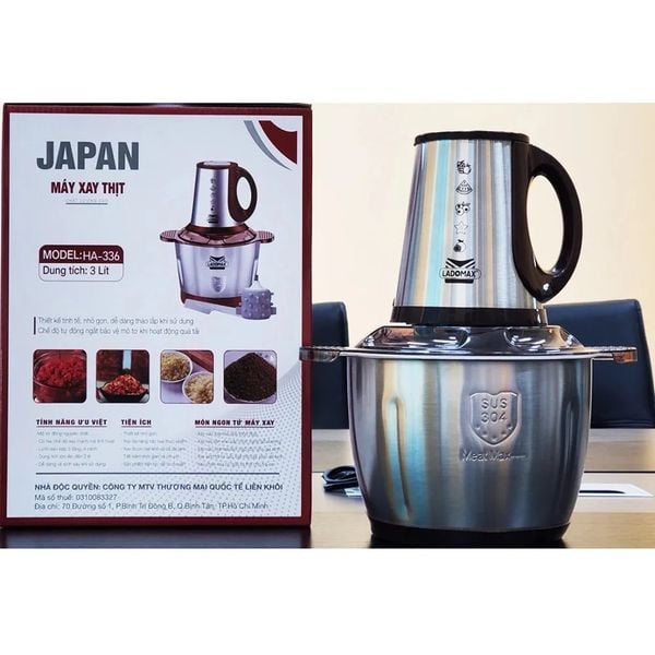 Máy xay thịt đa năng 3 Lít Ladomax HA-336INOX