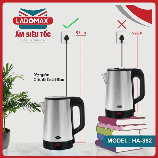 Ấm đun siêu tốc Ladomax HA-882