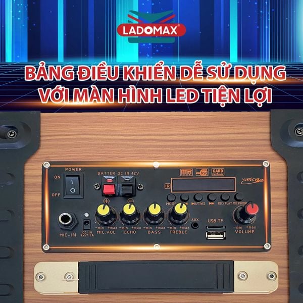 Loa Karaoke di động Ladomax K-S200 (2 tấc đơn)