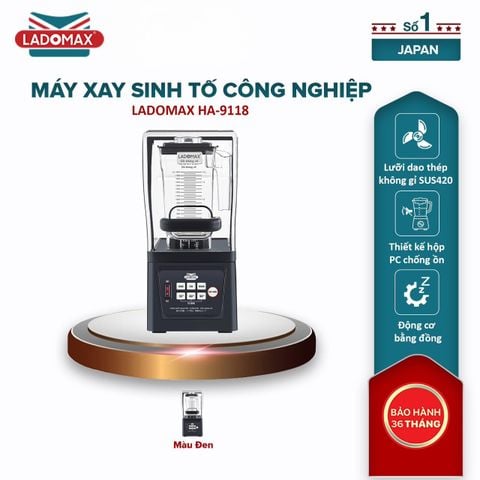 Máy xay sinh tố công nghiệp chống ồn Ladomax HA-9118