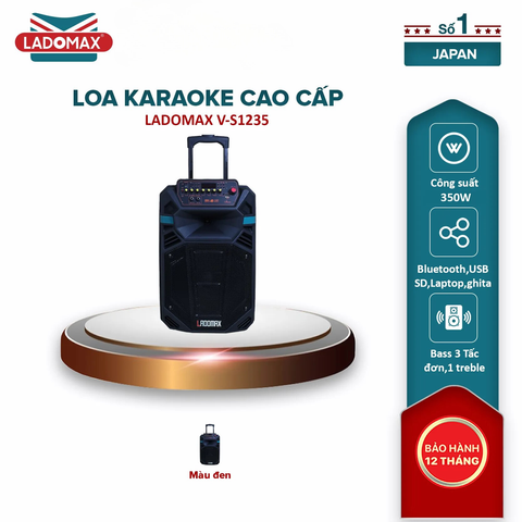 Loa kéo karaoke 3 tấc Ladomax V-S1235