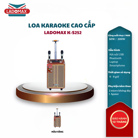 Loa kéo karaoke 2,5 tấc Ladomax K-S252