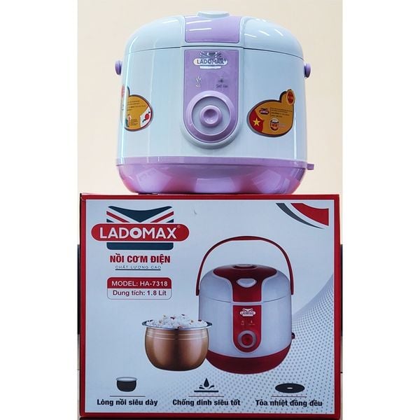 Nồi cơm điện nắp gài 1.8 Lít Ladomax HA-7318