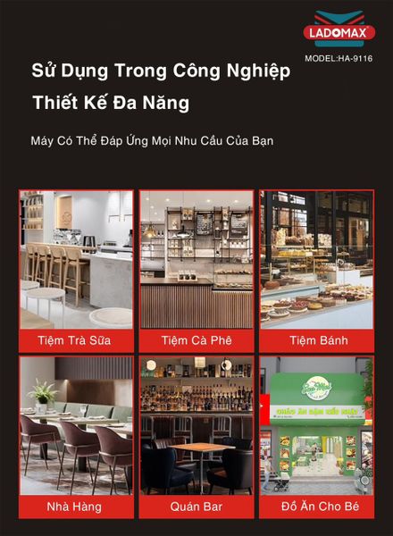 Máy xay sinh tố công nghiệp 2680W Ladomax HA-9116