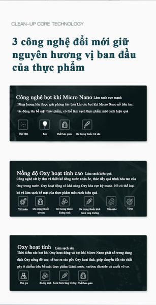 Máy làm sạch thưc phẩm Hyroxyl Ladomax HA-1616