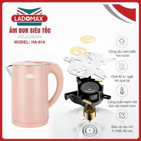 Ấm đun siêu tốc Ladomax HA-816