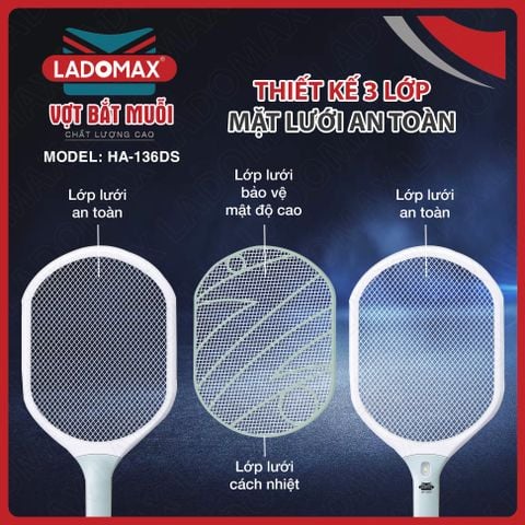 Vợt bắt muỗi Ladomax HA-136DS