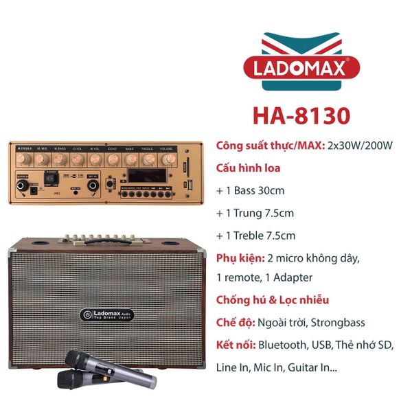 Loa Karaoke xách tay Cao Cấp HA-8130