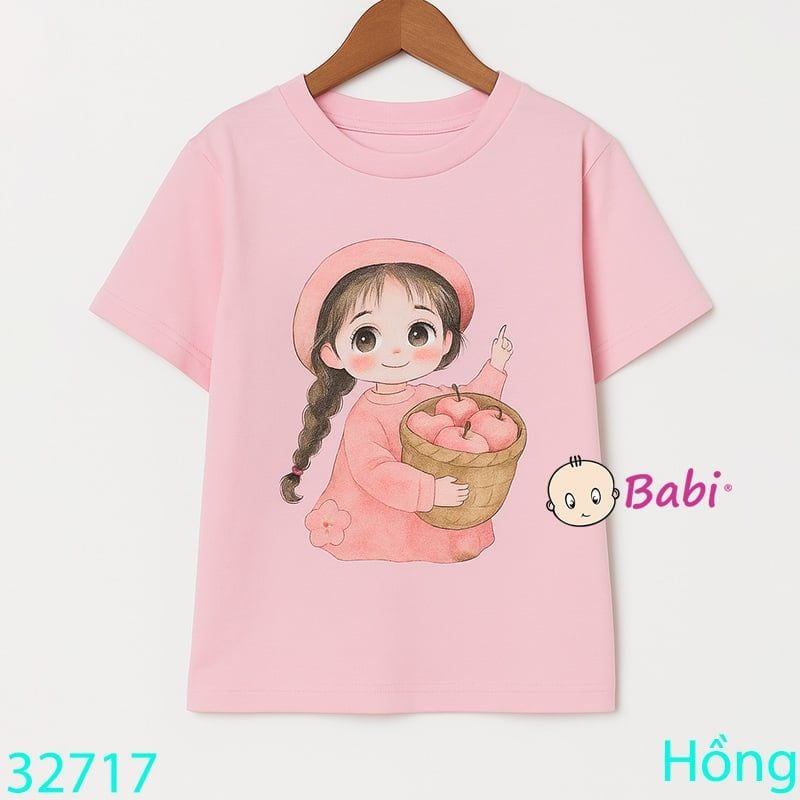  Áo Thun Tay Ngắn HÌnh Bé Gái Xinh xắn Cho Mẹ Và Bé (26kg - 56kg) 