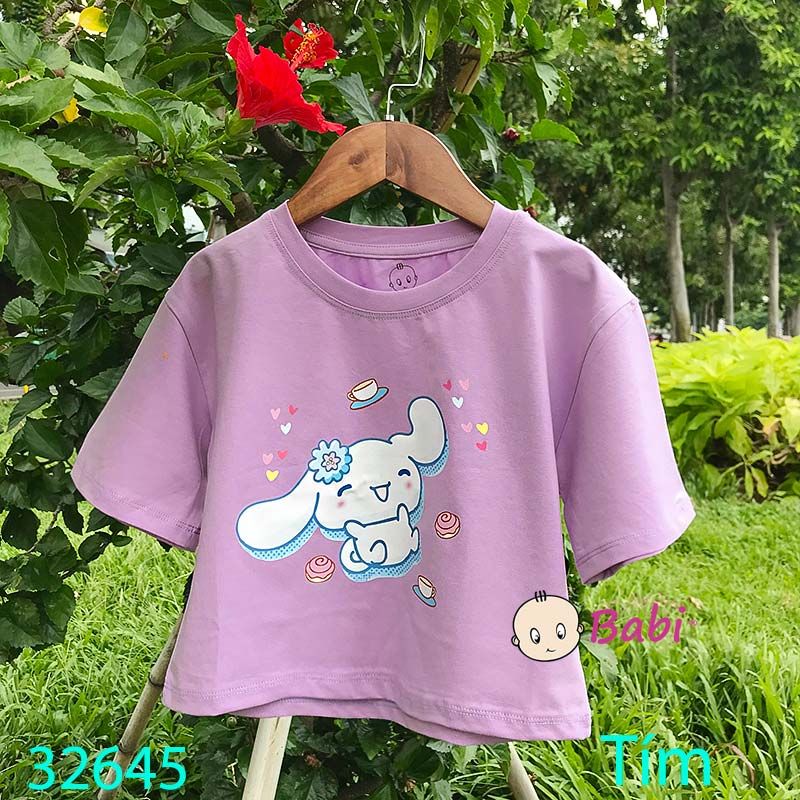  Áo CropTop Bé Gái In Hình Cina.mo.roll H1 (23kg - 50kg) 