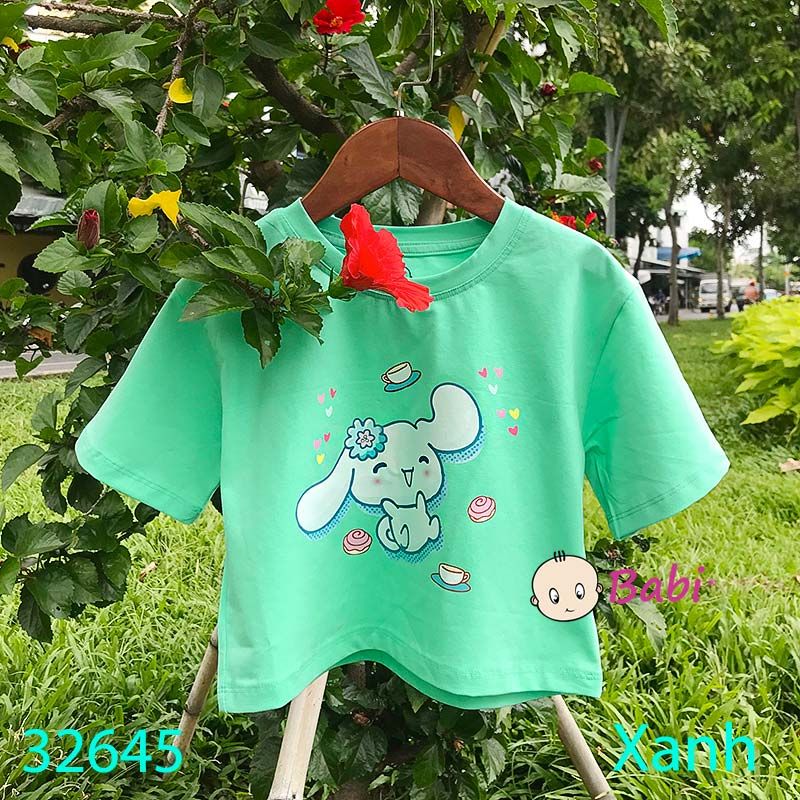  Áo CropTop Bé Gái In Hình Cina.mo.roll H1 (23kg - 50kg) 