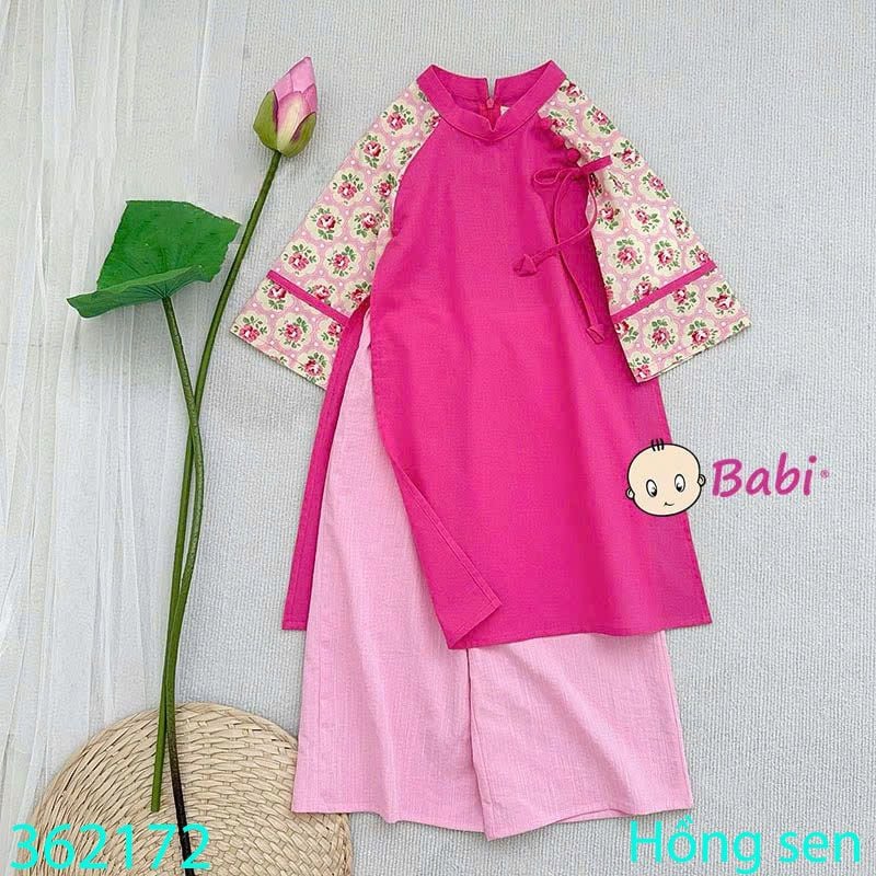  ÁO DÀI LINEN XUÂN HOA (13kg - 40kg) 