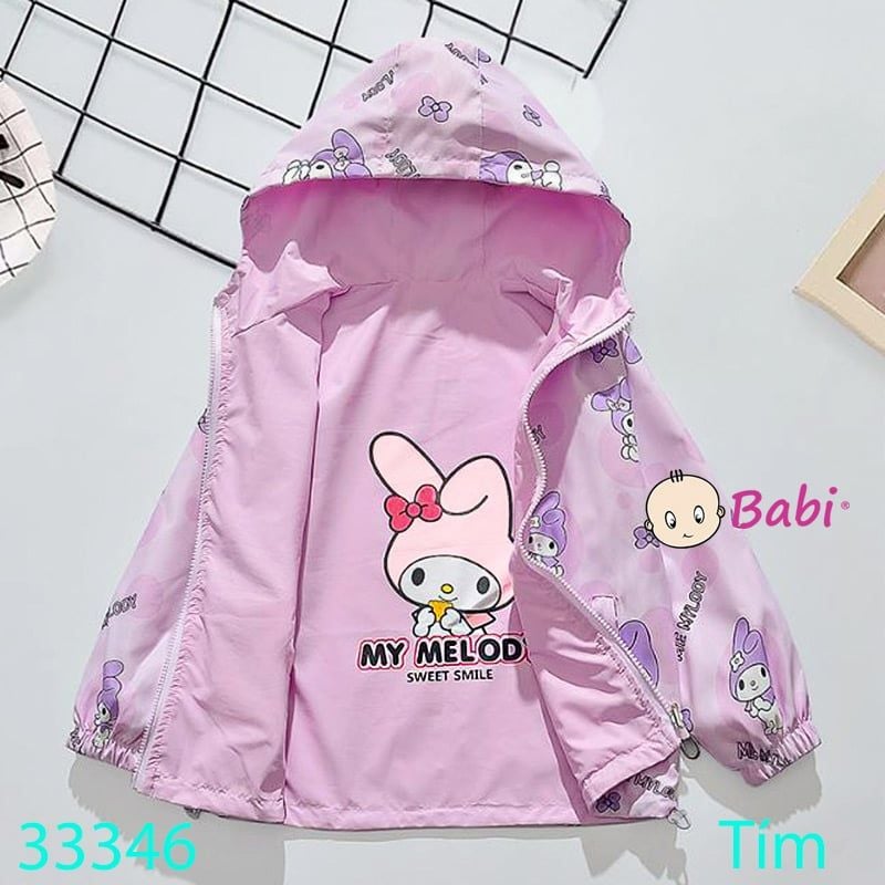  Áo Khoác Gió 2 Mặt Cao Cấp Bé Gái (40kg - 55kg) 