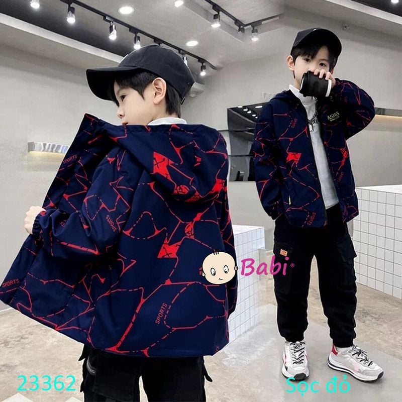  Áo Khoác Gió Cao Cấp Cho Bé Size Đại (35kg - 57kg) 