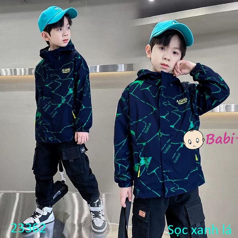  Áo Khoác Gió Cao Cấp Cho Bé Size Đại (35kg - 57kg) 
