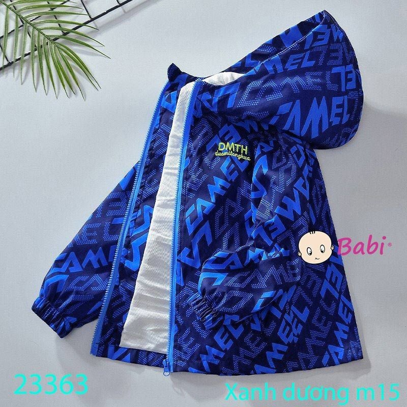  ÁO KHOÁC GIÓ SIZE ĐẠI 2 LỚP BÉ TRAI (20kg - 50kg) 