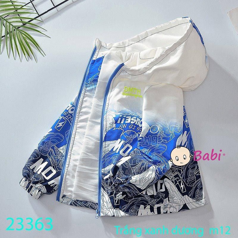  ÁO KHOÁC GIÓ SIZE ĐẠI 2 LỚP BÉ TRAI (20kg - 50kg) 