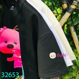  Áo Thun Bé Gái Cộc Tay In Gấu Hồng  (26kg - 60kg) 