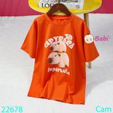  Áo Thun Bé Trai Tay Ngắn Hình 3 Capy Nhỏ (23kg - 62kg) 