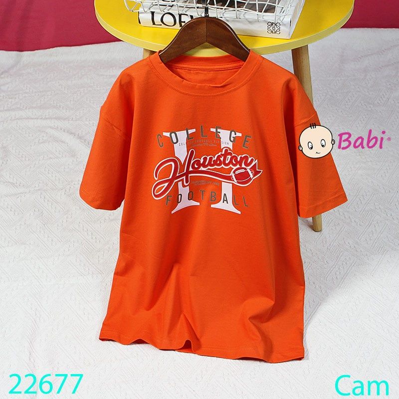  Áo Thun Bé Trai Tay Ngắn Houston (23kg - 62kg) 