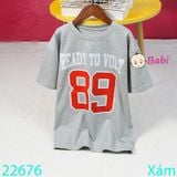  Áo Thun Bé Trai Tay Ngắn Số 89 (23kg - 62kg) 