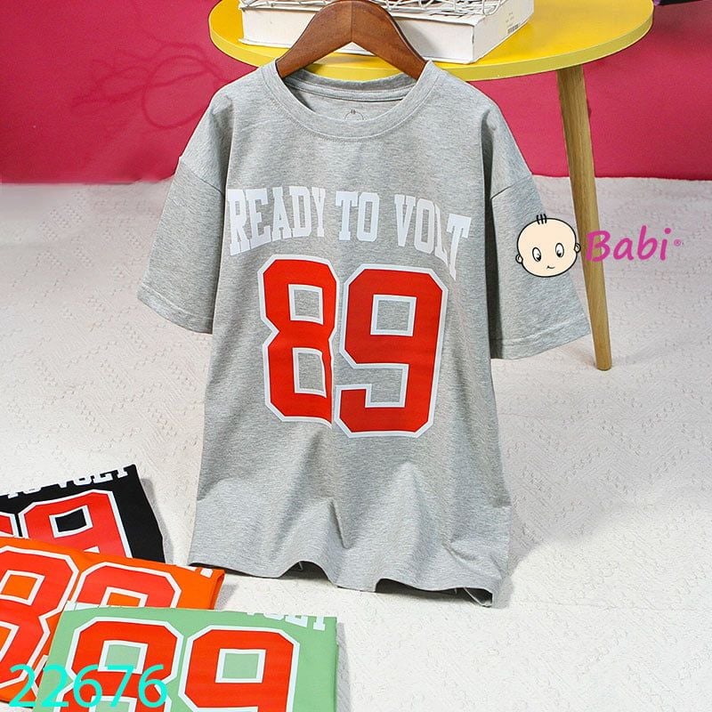  Áo Thun Bé Trai Tay Ngắn Số 89 (23kg - 62kg) 